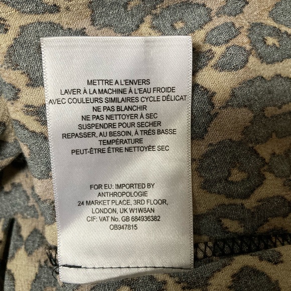 Anthropologie Maeve Juno Printed leopard print Dress Size XS - Picture 3 of 9